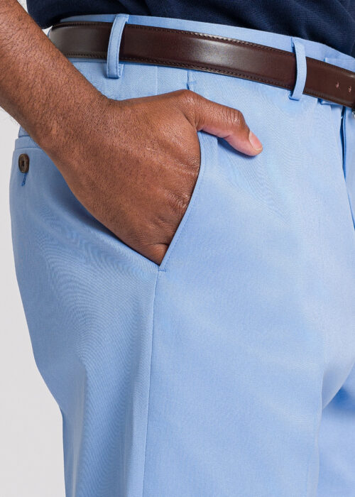 Light Blue Cotton Trousers - SS26