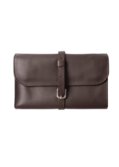 A luxury brown leather wash folding wallet, ideal present.