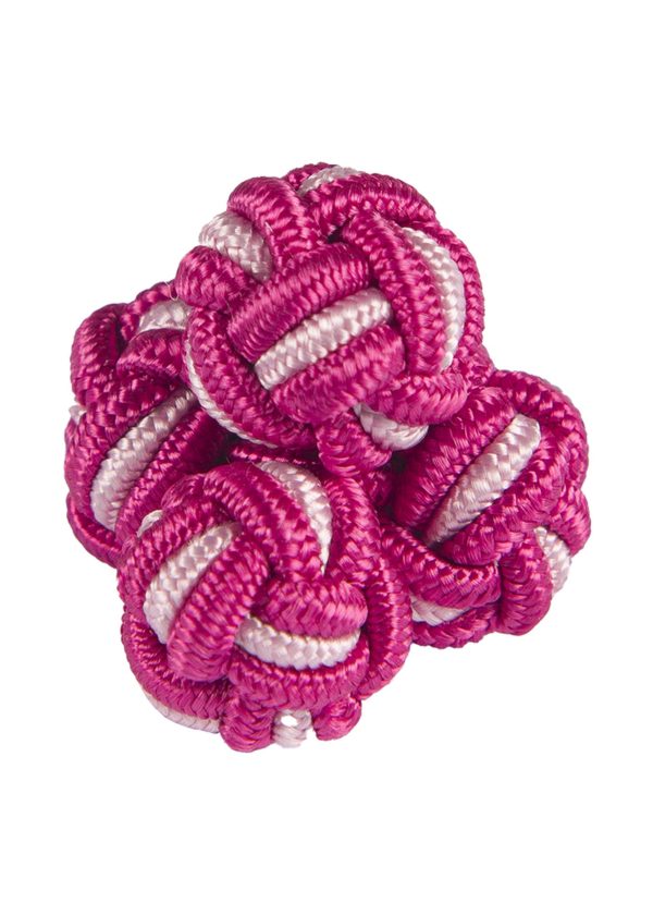 Roderick Charles silk knot in cerise and pink