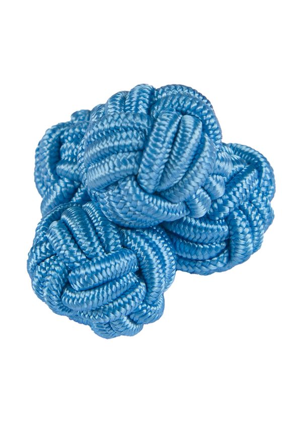 Roderick Charles silk knot in mid blue