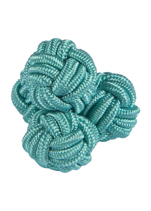 Roderick Charles silk knot in aquamarine