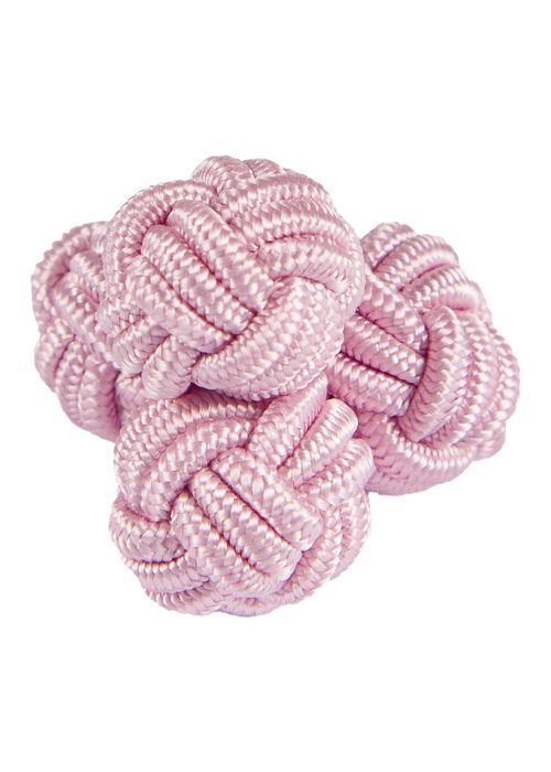 Roderick Charles silk knot in plain pink