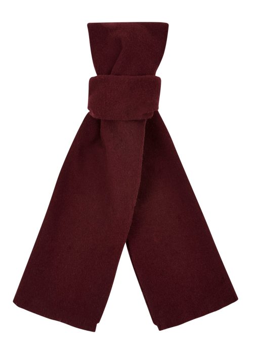Men's Roderick Charles lambswool with angora scarf in wine