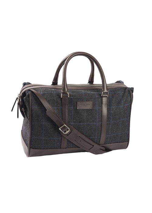 Men's charcoal grey overnight holdall