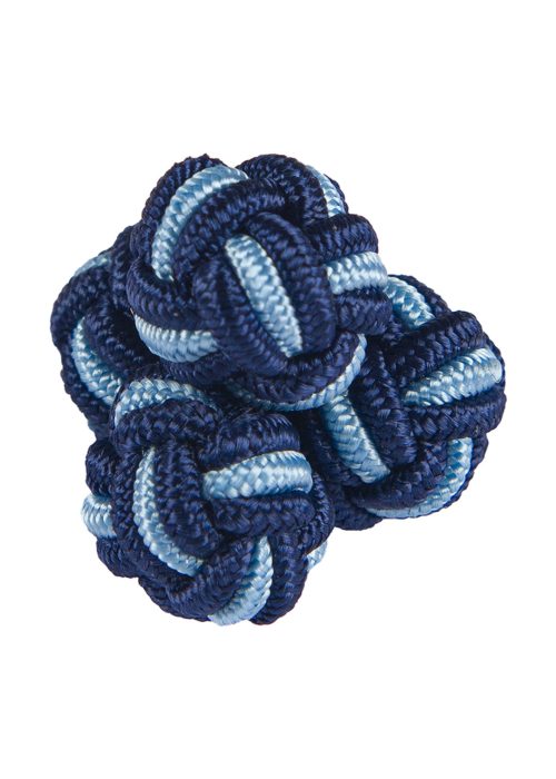 Roderick Charles silk knot in navy and blue