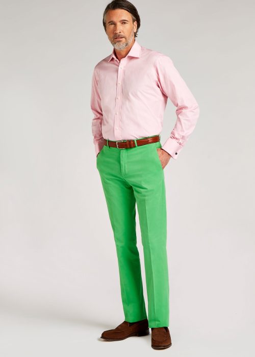 Light green Roderick Charles peached trousers