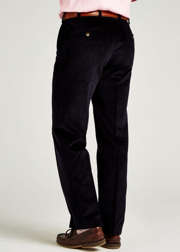 Navy Roderick Charles corduroy trousers