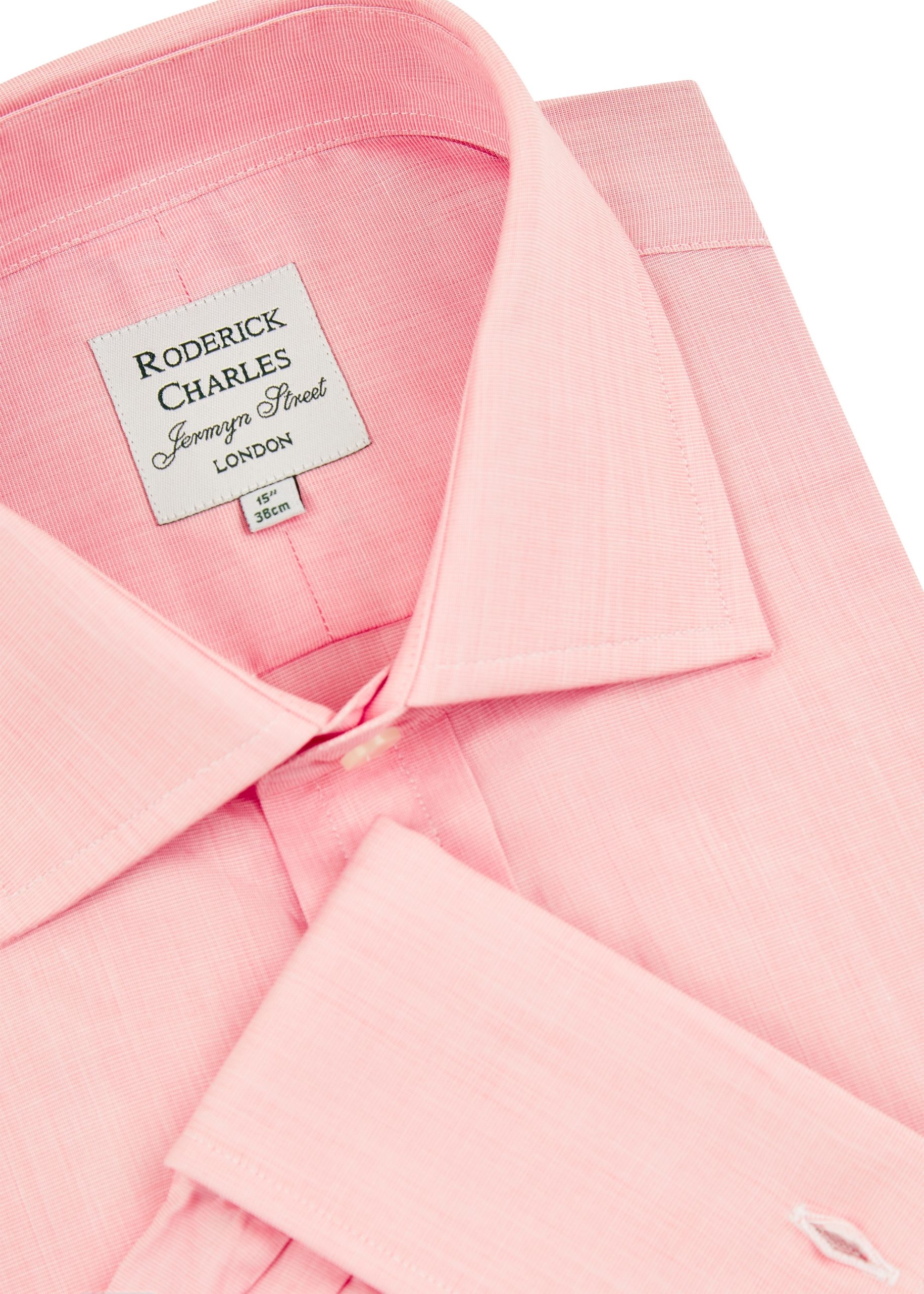 Roderick Charles pink end on end classic fit shirt
