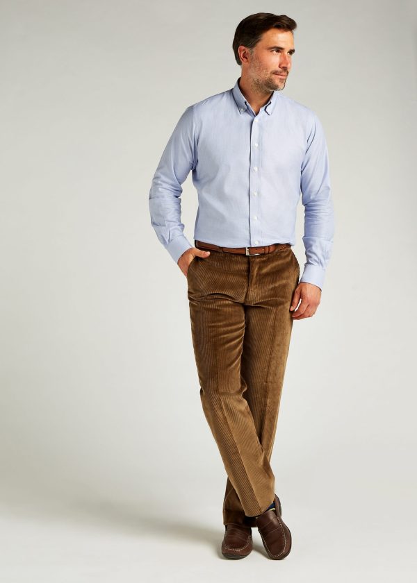 Roderick Charles tan cord trousers