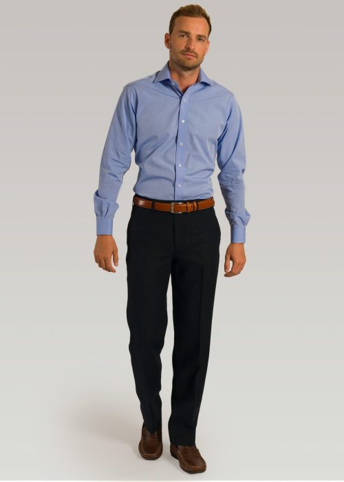 Roderick Charles navy blue cotton trousers