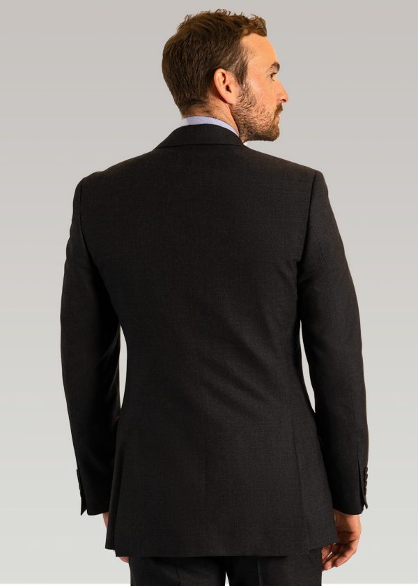 Back photograph of men's plain business suit