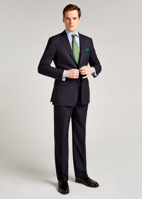 Roderick Charles navy blue pic and pic suit