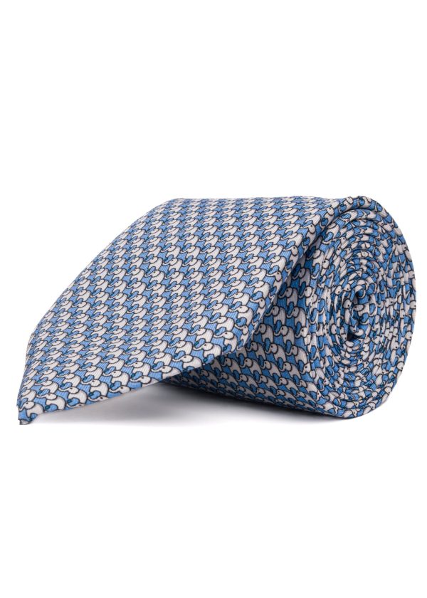 Roderick Charles men's blue animal tie