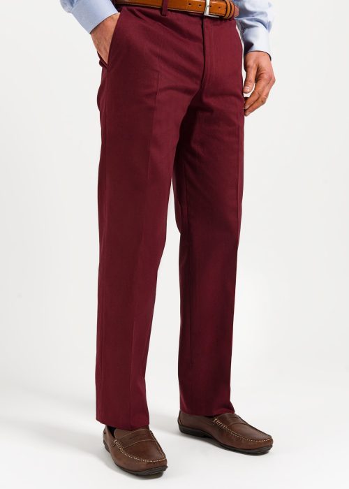 Roderick Charles cotton trousers in mulberry