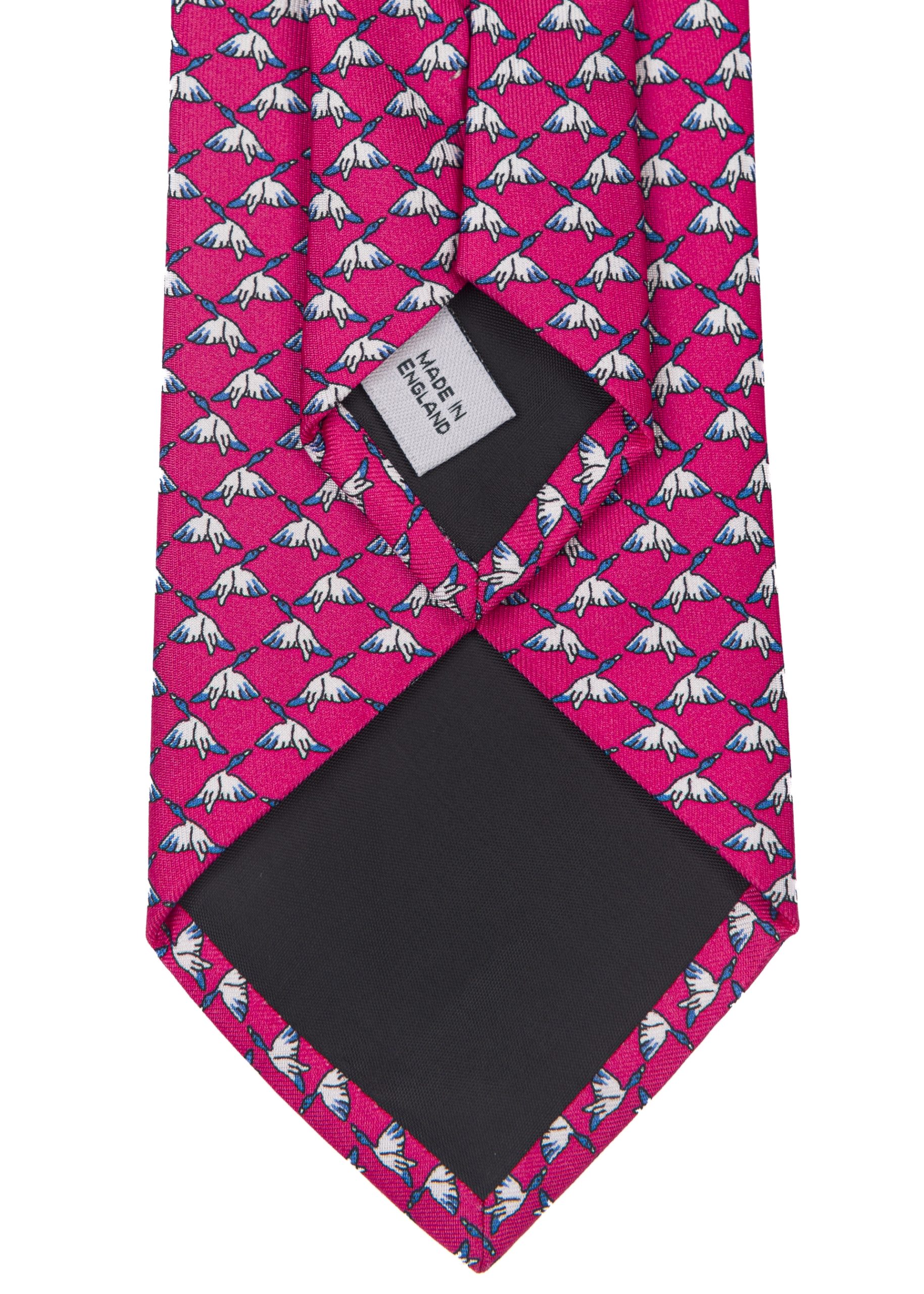 Men’s flying duck tie in a dark pink
