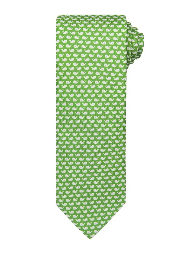 Roderick Charles whale tie in green
