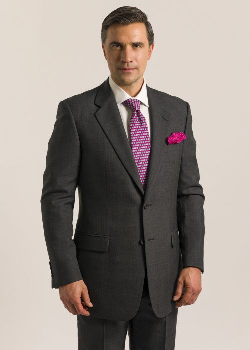Men's grey formal suit jacket