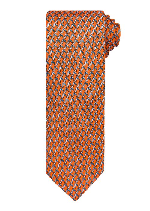 Men's orange tie