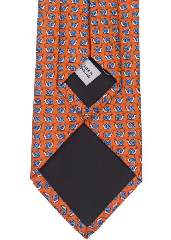 Men's orange tie by Roderick Charles