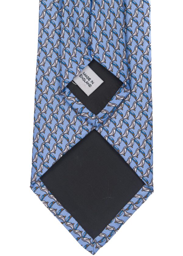 Roderick Charles pale blue toucan tie