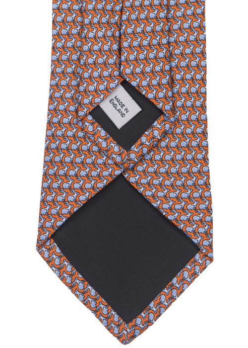 Men's silk animal print tie