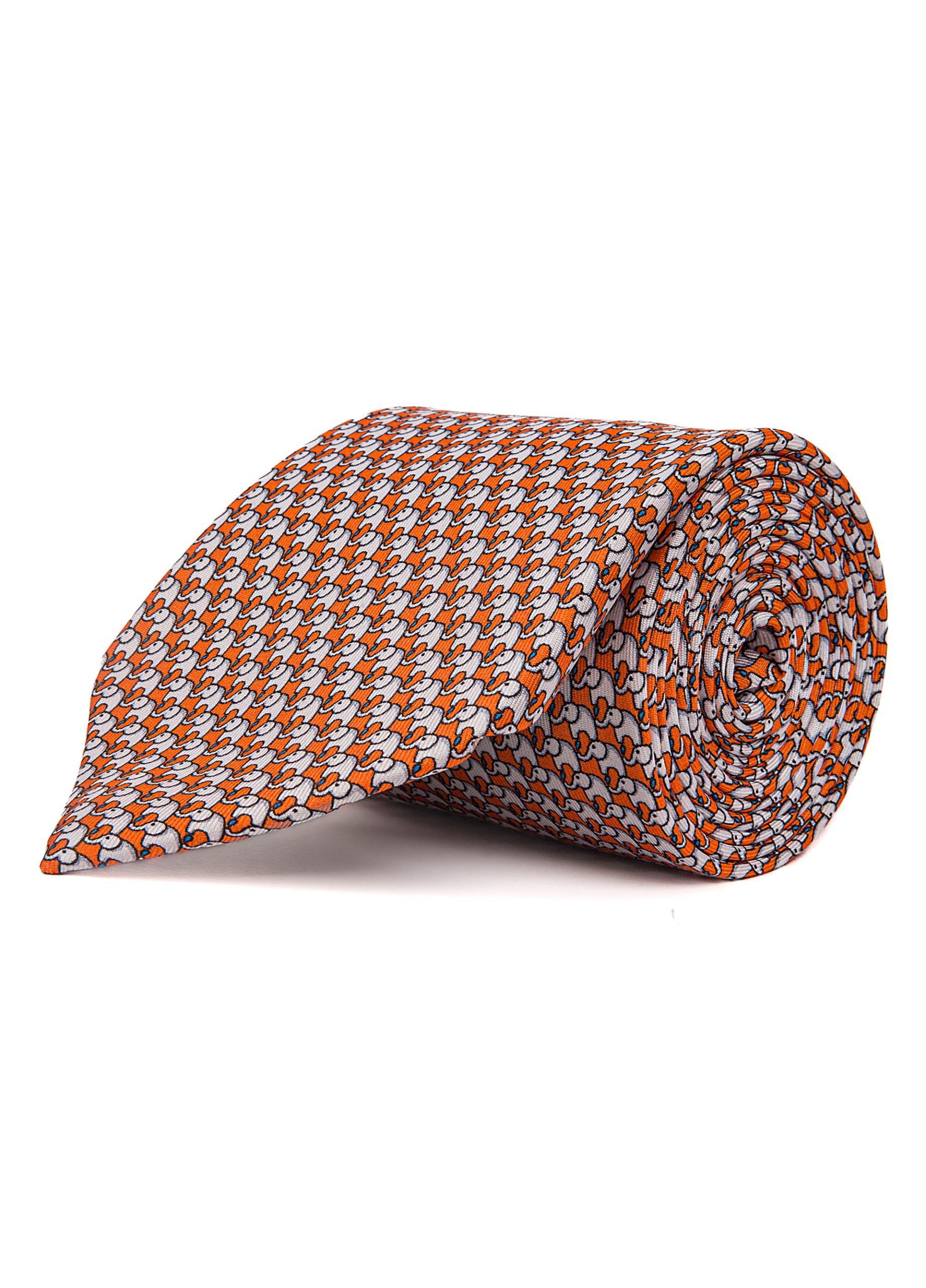 Roderick Charles London orange men’s tie
