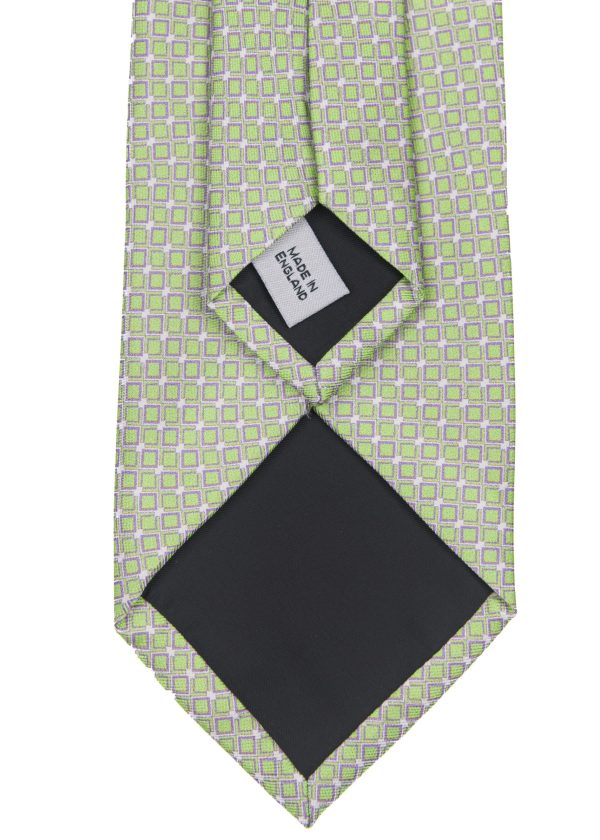 Roderick Charles men's green and blue patterned tie