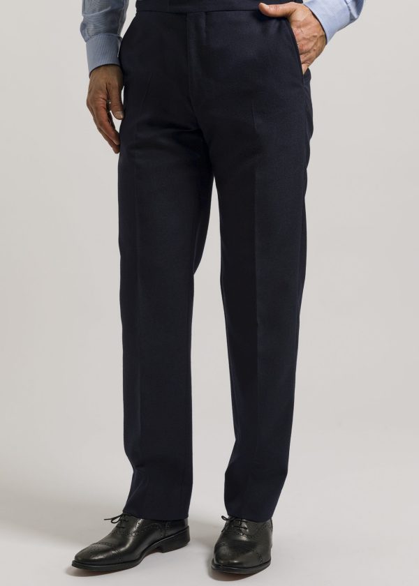 Men's navy suit trousers