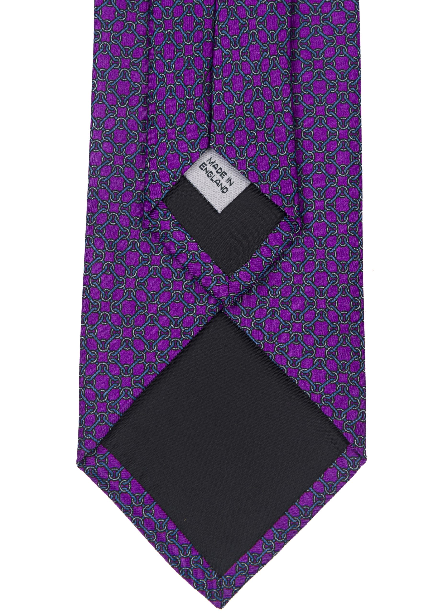 Roderick Charles purple men’s tie with square links