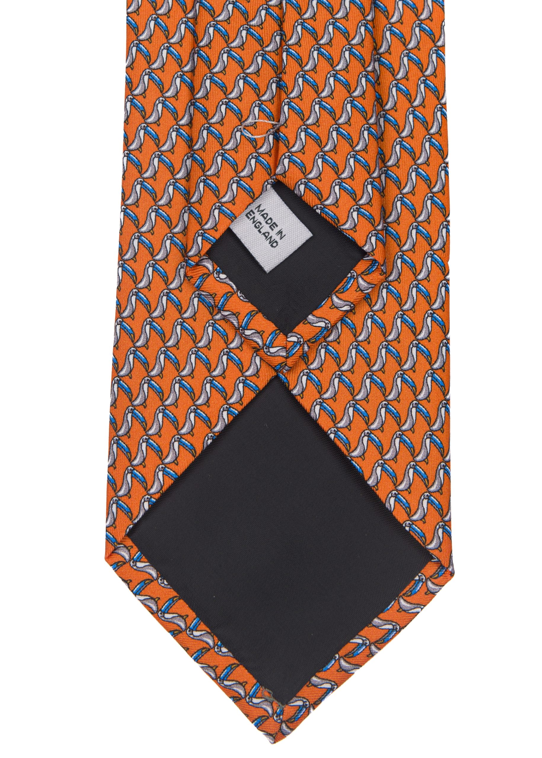 Roderick Charles toucan patterned tie