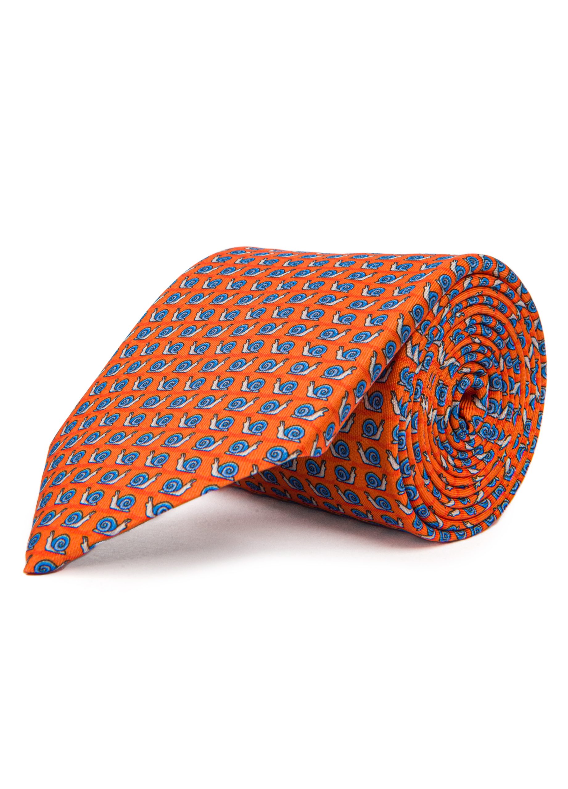 Roderick Charles silk tie in orange