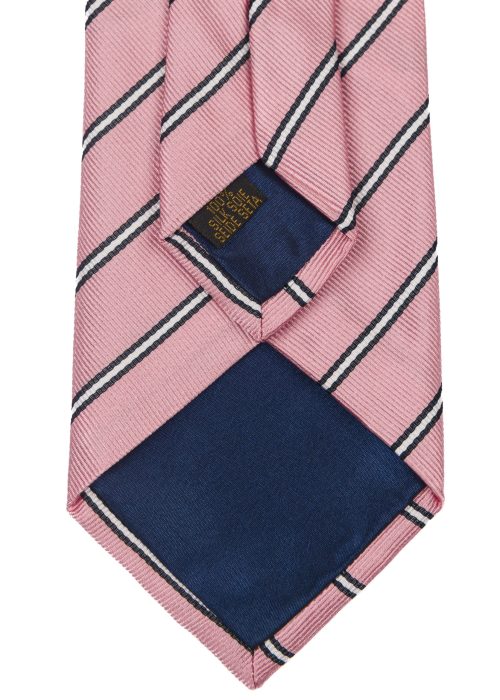 Men's stripe pink tie