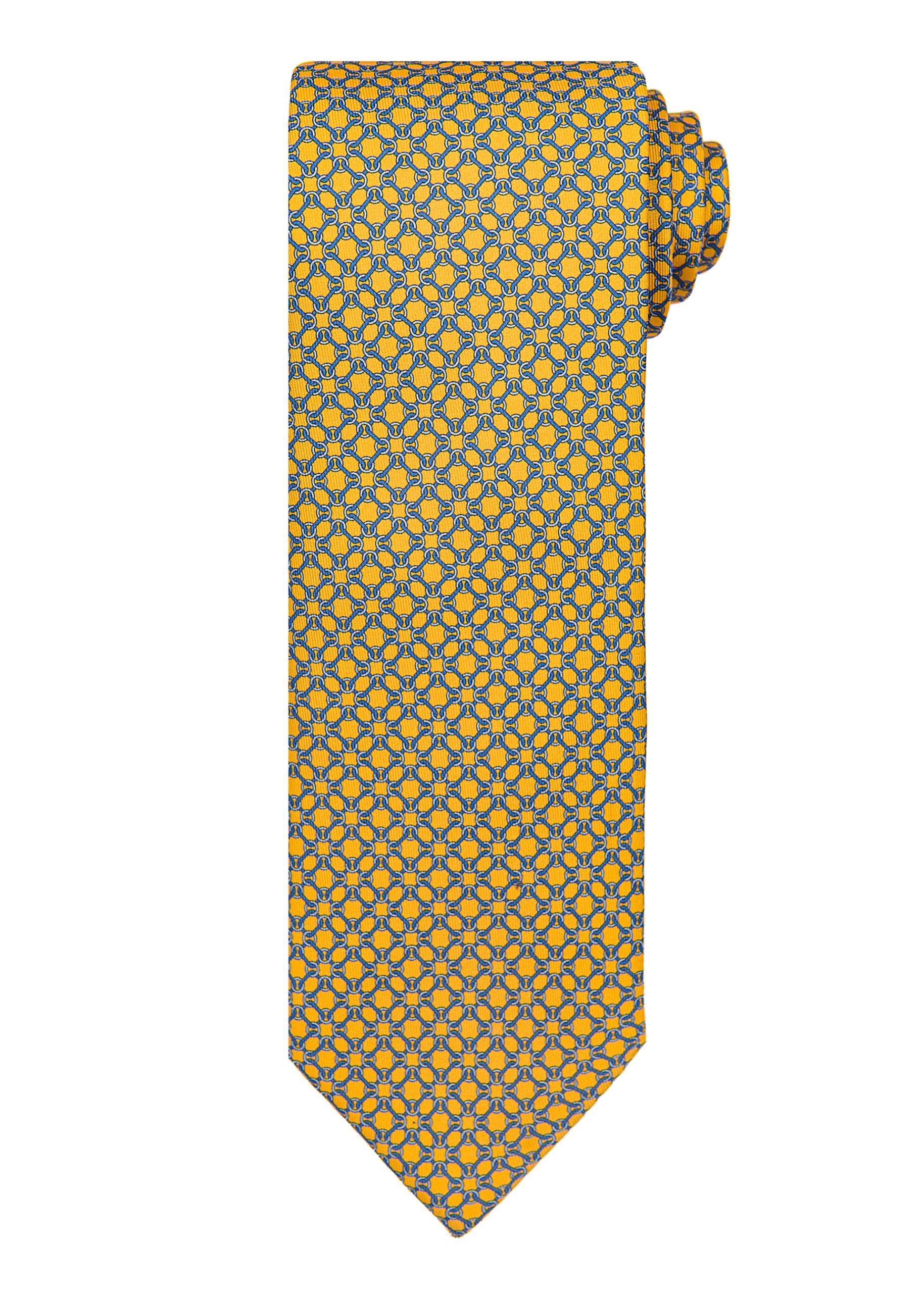 Men’s yellow and blue tie