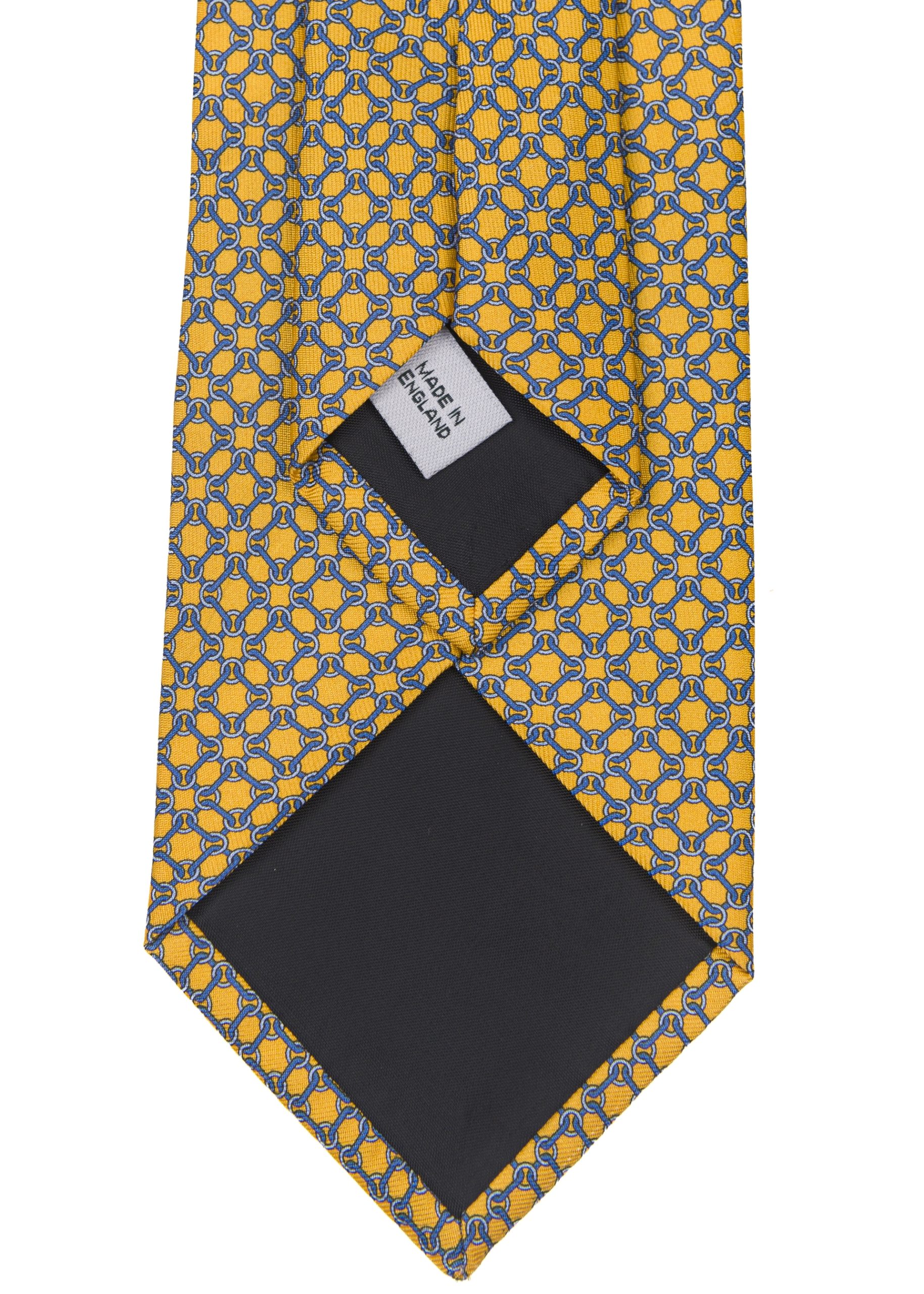 Roderick Charles men’s business tie in yellow and blue