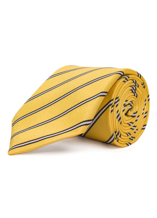 Roderick Charles London ties in navy and yellow