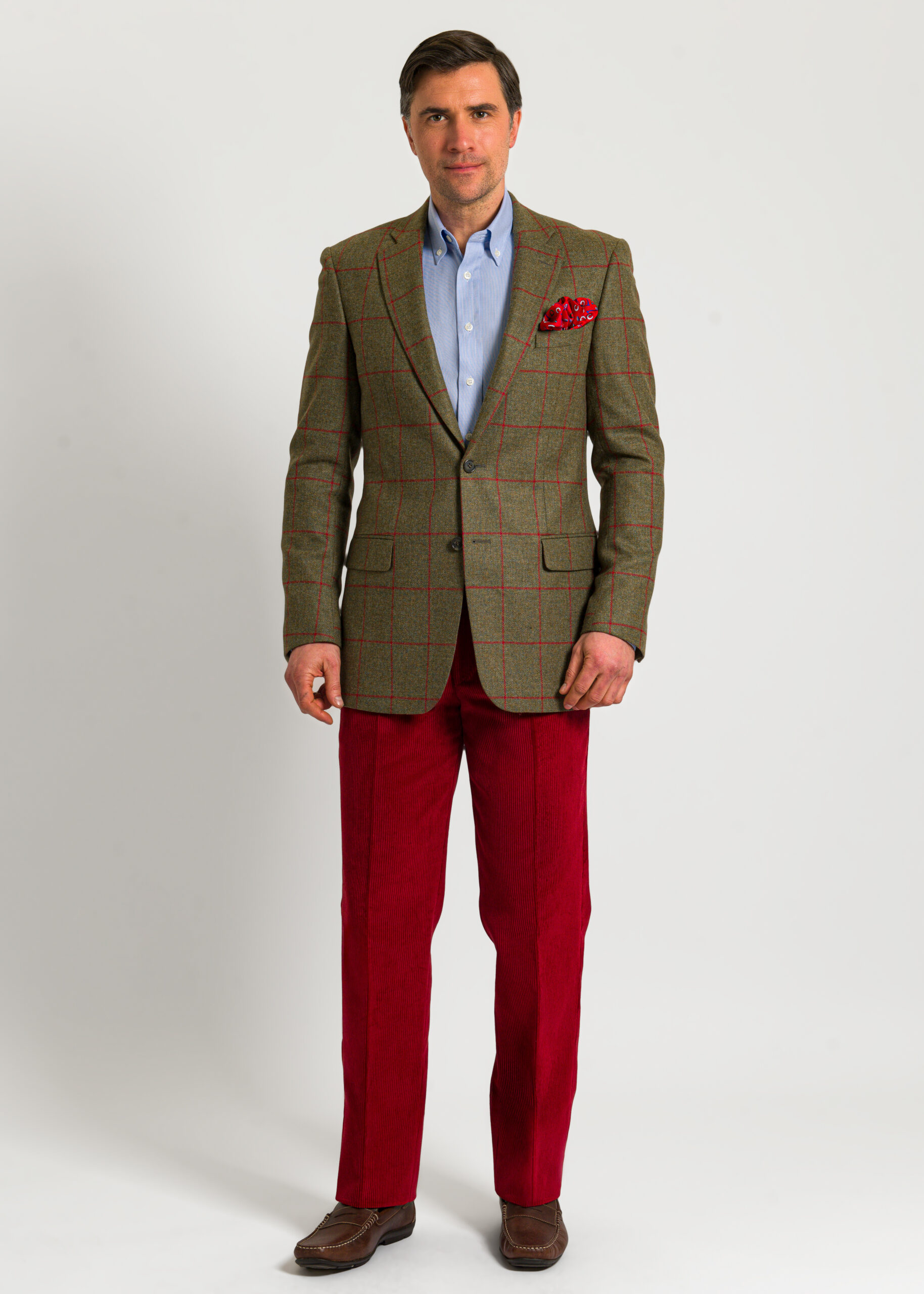 Tan-tweed-jacket-red-check
