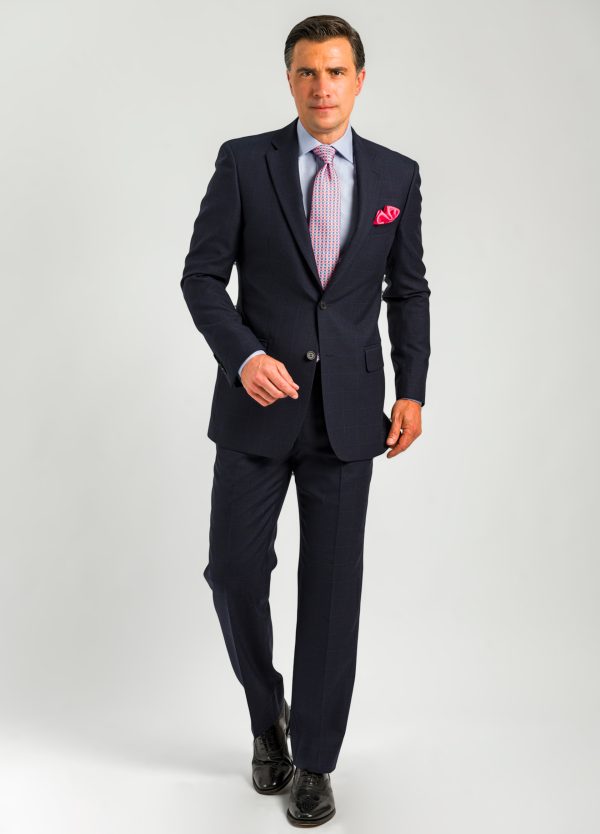 mens-navy-blue-windowpane-suit Roderick Charles navy blue windowpane suit