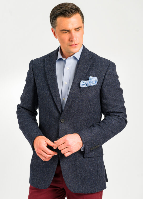 A stylish Roderick Charles navy tweed jacket