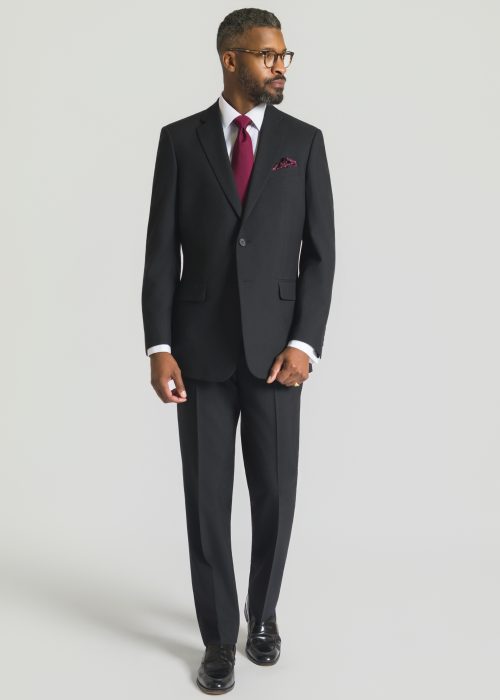 Tailored Fit Black Suit