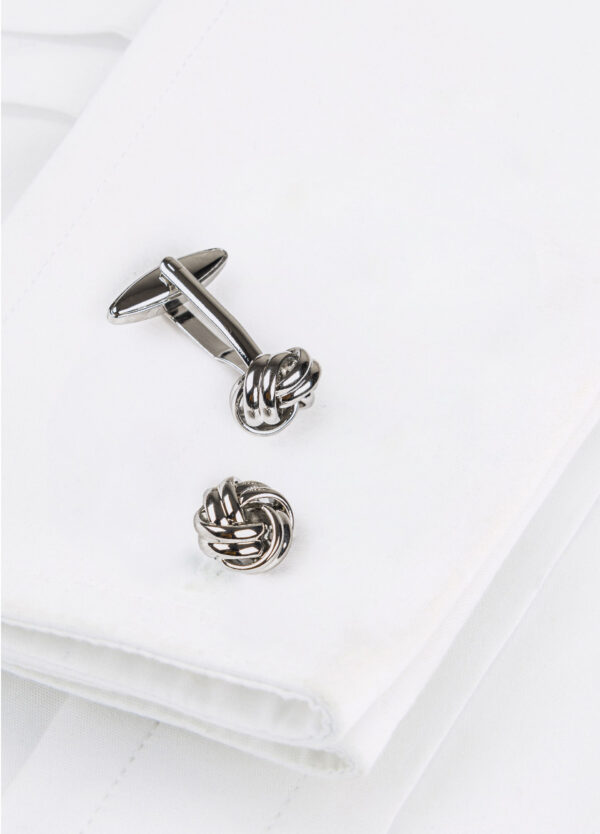 Nickel Knot Link A Roderick Charles silver nickel knot design cufflink