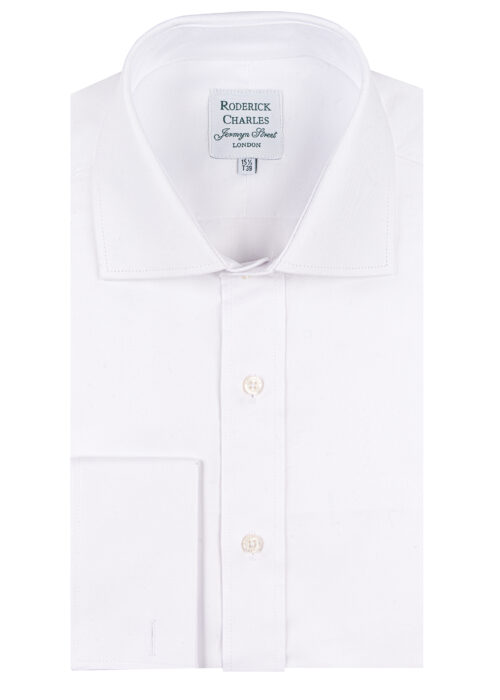A simple but classic Roderick Charles white twill shirt