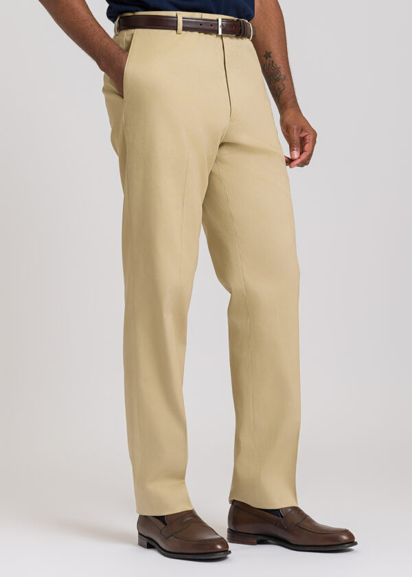 A smart Roderick Charles safari flat-fronted chino