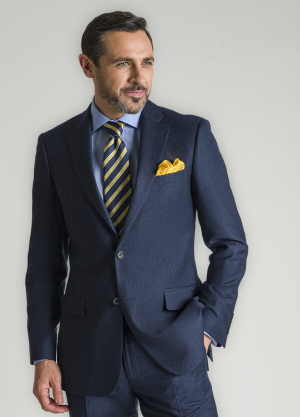 Tailored Fit Blue Glen Check Suit - Roderick Charles