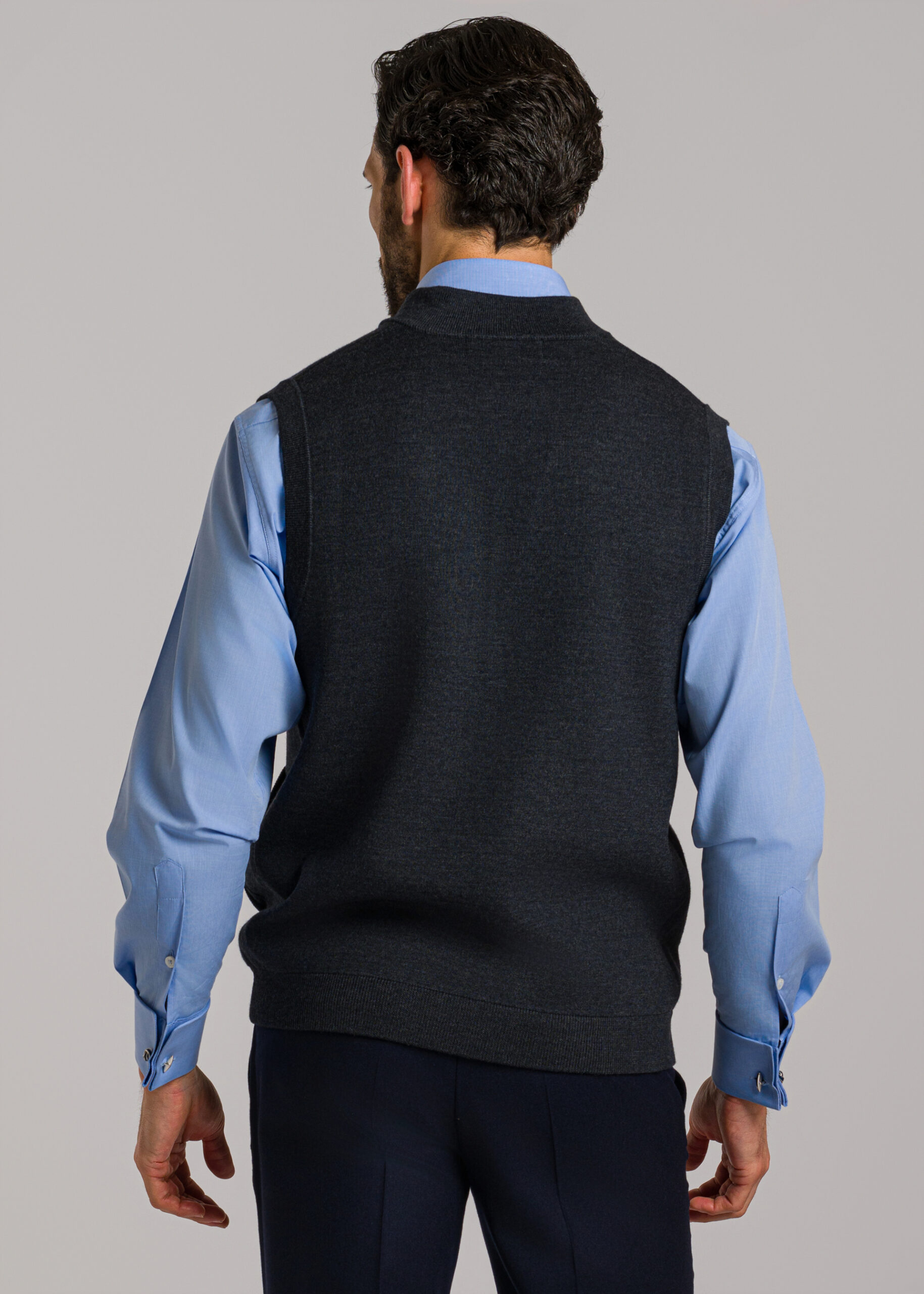Adult Pepitko Wool Gilet - Dark Green main image 1