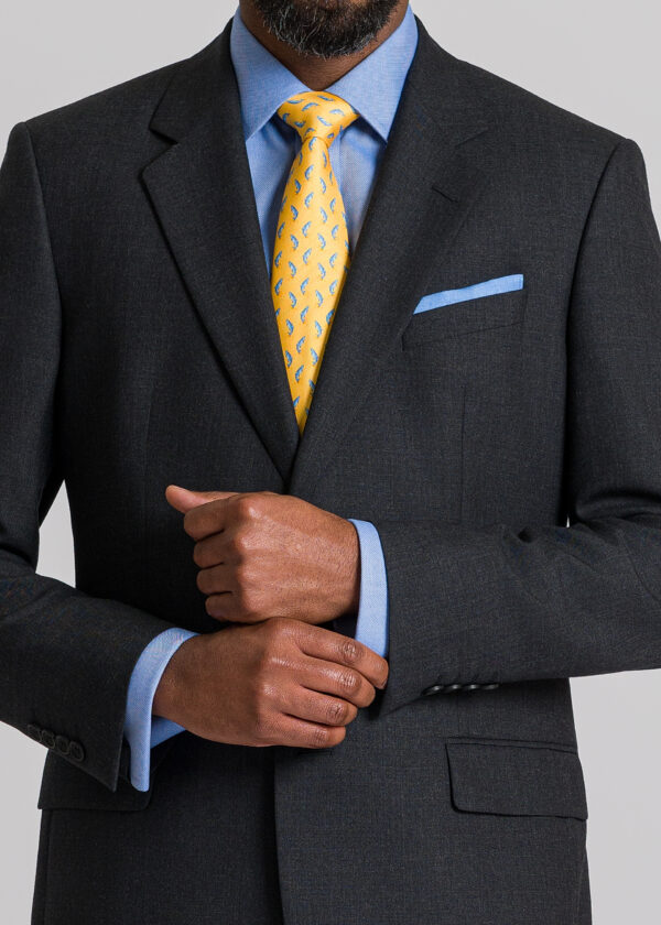 A classic fit Roderick Charles plain grey suit