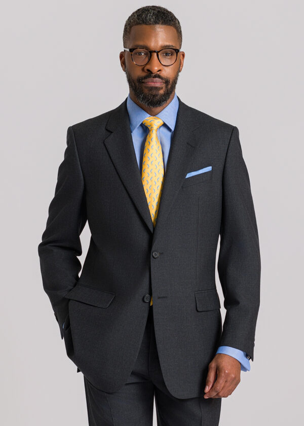 A plain grey Roderick Charles classic fit suit