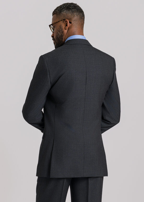 The back of a Roderick Charles plain grey classic fit suit