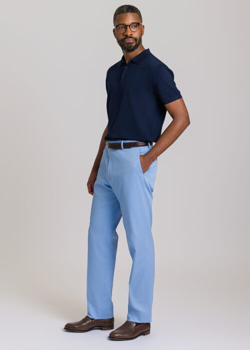 A smart Roderick Charles light blue chino