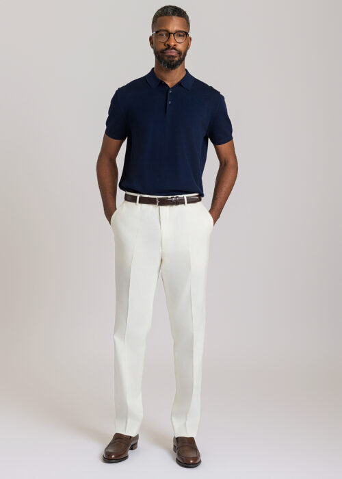A smart Roderick Charles white chino
