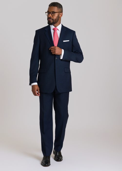 Classic Fit Lightweight Navy Pinhead Suit